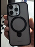 倍思支点壳【自带支架】适用iphone16pro手机壳苹果16pro保护套磁吸支架磨砂防摔MagSafe磁吸充电 实拍图