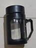 户外旅行玻璃杯商务防爆把手大容量手柄办公室泡茶水杯防摔杯子 商务杯-【黑1个】 401-500ml带茶漏 实拍图