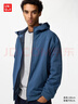 优衣库男装防风摇粒绒拉链连帽开衫/长袖外套25秋冬新款481182 65 宝蓝色 L /175/100A 实拍图