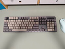 达尔优（dareu）EK810无线机械键盘 笔记本电脑办公商务键盘 2.4G蓝牙三模连接 全尺寸104键 深空灰红轴 实拍图