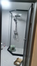 九牧（JOMOO）【定制】极窄小户型钻石移门整体淋浴房一体式淋浴隔断玻璃门E13 现货速发-枪灰光玻900*1000*1900 实拍图