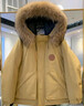 Teenie Weenie小熊男装简约休闲羽绒服秋冬大毛领情侣款羽绒服 卡其色 L (175) 实拍图