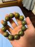 妍韵珠宝20mm绿檀木手串 老料檀香木把件 文玩佛珠念珠男女士款手链12颗 实拍图