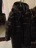 鸭鸭（YAYA）王一博黑标鹅羽绒服男鹅绒2025冬季新款长款户外极寒加厚过膝外套 黑色 （西伯利亚进口鹅绒） 2XL /185【鹅绒充392克】 实拍图