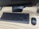 双飞燕（A4TECH）FG1010Q 104键无线键鼠套装 轻音笔记本台式电脑安静办公打字薄膜键盘鼠标套装 遂空灰 实拍图