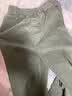 MUJI女式 弹力 灯芯绒 轻便直筒裤 裤子女款25年冬季女装BE1Y5A5A 烟熏绿色 M (160/66A) 实拍图