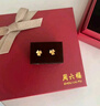 周六福小金花足金999黄金耳钉女生日礼物计价AC090379 一对 约0.67g 实拍图