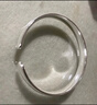 唯一（Winy）银手镯足银9999素圈开口镯子纯银饰品妈妈生日礼物送女友老婆 实拍图
