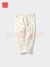优衣库婴幼儿宝宝摇粒绒紧身裤打底裤可外穿裤子25秋冬新款478433 00 白色 120 实拍图