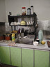 厨房多功能水槽台面碗碟沥水架置物架子橱柜收纳柜收纳架储物柜 曜石黑75cm长主架 豪华配件 实拍图