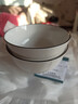 陶瓷碗家用喜庆乔迁新居碗碟餐具套装黑线欧式米饭碗 金钟黑线2碗 实拍图