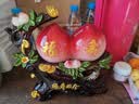 禾笙堂福寿双全寿桃摆件客厅装饰品送爷爷奶奶老人大寿贺寿祝寿生日礼物 福寿双全 长约27*12.5*26cm 实拍图