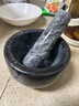 万家全大理石捣蒜器木质捣碎研磨捣药罐手动擂钵石臼蒜臼压打蒜泥捣药器 大理石大号13*9cm 实拍图