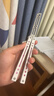yy钢鹦鹉螺 夜光款蝴蝶刀【桔梗balisong】不锈钢内衬安全未开刃 白粉白刃 实拍图