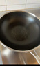 炊大皇 炒锅 304不锈钢炒菜锅煎锅 平底不粘炒锅32cm 可立可视盖不挑灶 实拍图