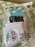 NBA袜子男士秋冬休闲运动袜吸汗无骨棉袜抗菌消臭训练跑步篮球袜3双 实拍图