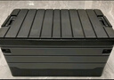 悦卡后备箱收纳箱车载储物箱车用折叠整理箱户外露营置物箱汽车用品 【升级款加厚】中号35L平盖黑灰 实拍图