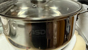 爱仕达（ASD）汤锅304不锈钢蒸汤锅 炖煮锅复底小汤锅22CM燃气电磁炉通用奶锅B1 实拍图
