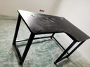 久丞家具转角电脑桌学生家用书桌双人书架一体组合桌卧室拐角L型电竞桌子 【加厚16mm桌面】黑色右转角 120x80x74cm 实拍图