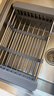 京严水槽沥水架可伸缩置物架不锈钢碗碟碗盘收纳架水池沥碗架洗菜篮 实拍图