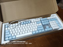 达尔优（dareu）EK815机械合金键盘 有线键盘 游戏键盘 108键单光 男生女生 电脑键盘  白色蓝色 青轴 实拍图