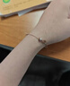 周大生【新年礼物】小蛮腰手链女款轻奢小众玫瑰金色银手链生日礼物女士 实拍图