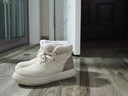 斯凯奇（Skechers）女靴2026加绒保暖中筒靴平底休闲百搭高帮鞋144722 实拍图