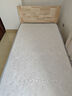 意米之恋橡胶木实木床主卧双人床大板【包安装】1m*2m床+5cm椰棕床垫 DB01 实拍图