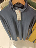 优衣库男装柔滑弹力摇粒绒半拉链套头衫/长袖25秋冬新款481184 08 深灰色 M /170/92A 实拍图
