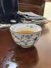 陶趣居 日本进口线唐草小蓝芽茶杯日式汤吞寿司杯陶瓷小杯泡茶杯子茶具 线唐草 茶杯 单个 200ml1只 实拍图