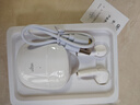 爱国者（aigo）无线蓝牙耳机 半入耳式 超长续航70小时 游戏运动降噪耳机 适用于苹果小米手机 T50 冰釉白 实拍图