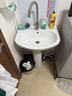 柯鲸 洗手盆方形立柱盆卫生间陶瓷洗手池台盆阳台洗脸盆面盆洗组合 B款立柱盆+下水配件 实拍图