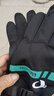 户外滑雪棉保暖冬季男女加绒厚手套摩托电瓶车骑行防风寒防水防冻 【加绒加厚】炫彩绿色 实拍图