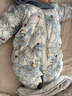 巴拉巴拉童装婴儿连体衣轻薄羽绒服宝宝衣服2025冬装抱衣爬服男童女童萌趣 白蓝色调-白鸭绒 80 cm-充绒量41g 实拍图