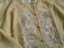 重回汉唐溶溶月竖领对襟袄马面裙套装原创明制汉服女款秋冬款 浅黄色竖领对襟袄/预售 付款45天 L 实拍图
