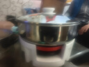 多星山东多星锅电热锅电炒锅电蒸锅多功能电锅304不锈钢多星电煮锅家用电火锅养生锅多用途锅 多星锅33cm（带3蒸格）6L 实拍图