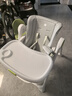 babycare宝宝餐椅6个月以上吃饭可折叠儿童座椅可移动婴儿成长椅 贝壳白 实拍图