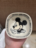 迪士尼正版可爱米奇陶瓷调料碟小食碟精致复古女生成人家用小吃碟 3.75英寸方碟复古奶油米奇 1个 实拍图
