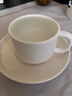 友来福陶瓷咖啡杯 欧式简约白色拉花咖啡杯套装220ml大容量马克杯 实拍图