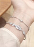 老凤祥轻奢银手镯女士穗穗平安双层叠戴手链生日新年情人节礼物女友老婆 实拍图