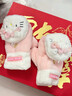 Hello Kitty三丽鸥KT猫毛绒手套女秋冬防风手套加厚保暖户外骑行生日礼物 实拍图