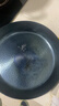 轩铁匠章丘平底煎锅老式手工锻打无涂层传统铁锅烙饼牛排不粘锅熟铁家用 鱼鳞木把锅【单锅】 30cm 实拍图