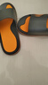 回力运动拖鞋男浴室内户外不易滑厚底凉拖鞋HL39391黑黄色43-44码 实拍图
