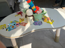 鱼跃星空花生桌可升降儿童书桌婴幼儿早教学习桌子宝宝写字桌椅套装游戏桌 米色大号【3D硅胶包边+6档调节】不含椅子 【3cm加厚桌面】 实拍图