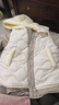 巴拉巴拉童装宝宝羽绒服保暖婴儿外套儿童冬季两件套萌趣男童女童 奶白10501 130 外套充绒51g+马甲充绒31g 实拍图