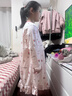 笛莎（DEESHA）【60S高支高密棉】女童抑菌轻薄睡裙夏季棉长袖居家连衣裙 实拍图