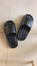HIPANDA拖鞋男士EVA厚底踩屎感室内居家用防滑耐穿外穿凉拖女 黑色 40-41 实拍图