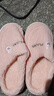 【福利价】小熊小兔棉拖秋冬季情侣保暖学生男拖鞋女居家棉拖鞋 小熊小兔棉拖-粉色 40-41 适合39-40 实拍图