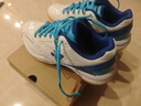 尤尼克斯羽毛球鞋yy入门级训练减震动力垫男女SHB101CR 白/蓝42码 实拍图