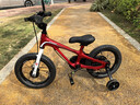 优贝（RoyalBaby）儿童自行车男女镁合金单车 月亮系列3-5岁 宇航员14寸 红色 实拍图